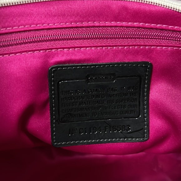 Coach poppy vintage fabric handbag - Picture 5 of 8